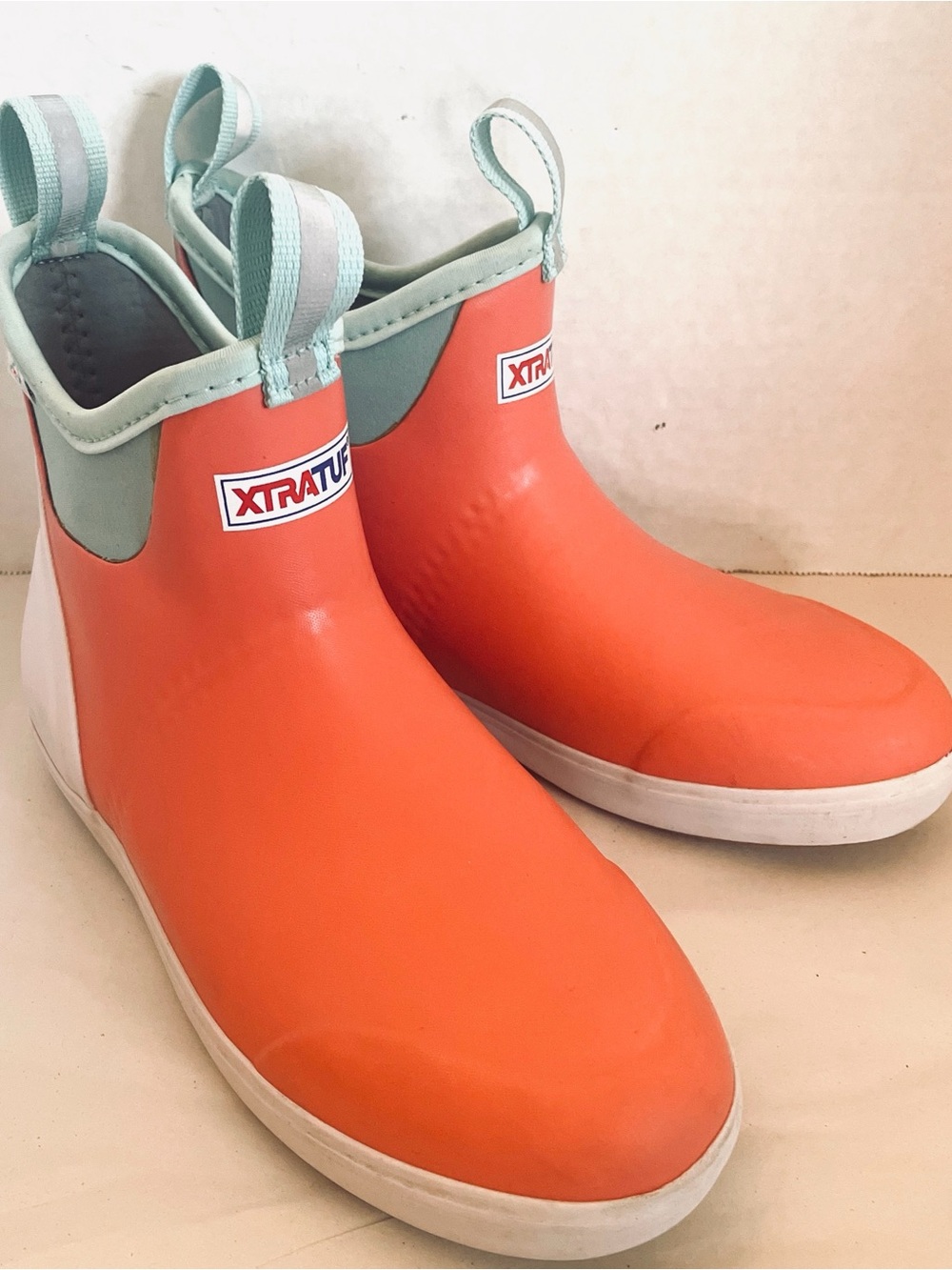 Xtratuf Explorer Rain Boots, Women's Buoy Ankle Deck Rain Waterproof SZ 38/7-7.5
